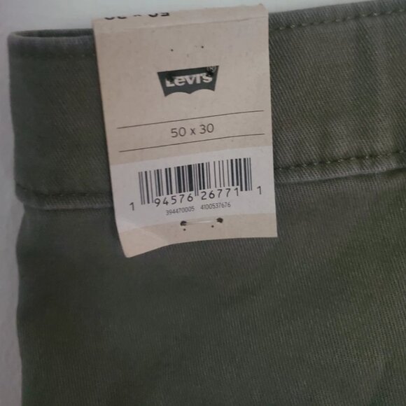 Levi s Men s Xx Standard Tapered Chino Pants Green Olive Stretch Twill 50x30 Big - Picture 15 of 16